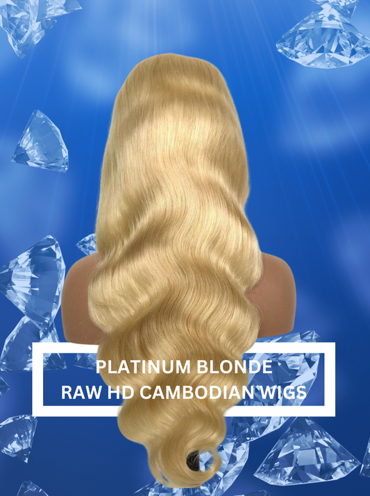 Platinum Blonde HD RAW Cambodian Wigs